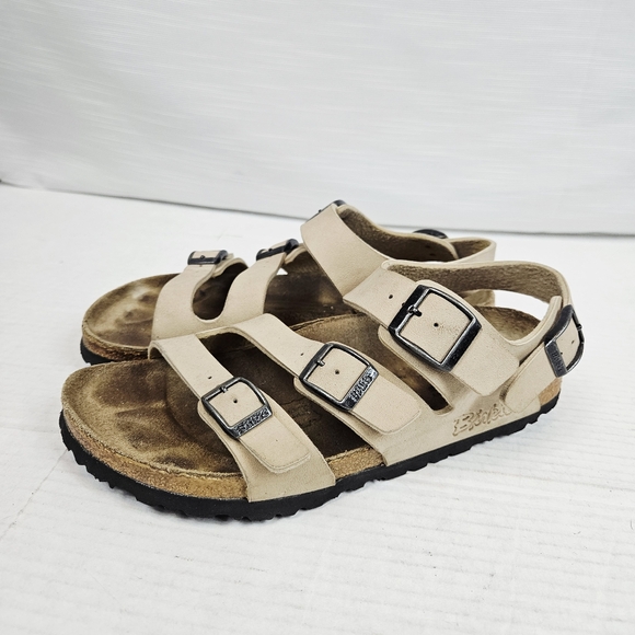 Birkenstock Birki's Leather 3 Strap Sandal size 38